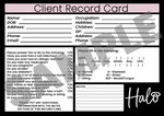 Halo Client Record Cards - 50 pack. Click For Offers