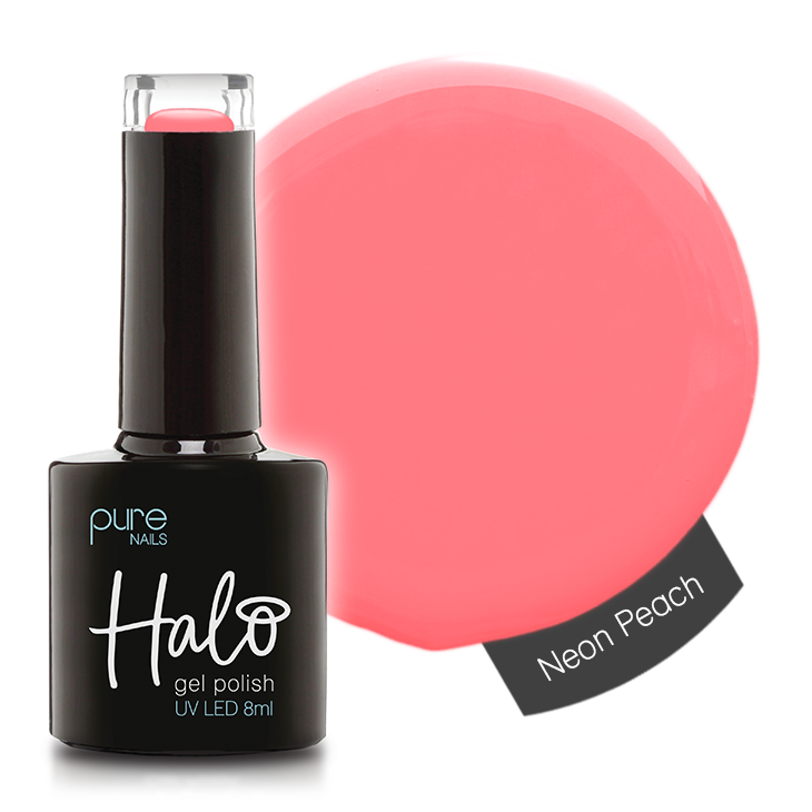 Halo Gel Polish 8ml Neon Peach