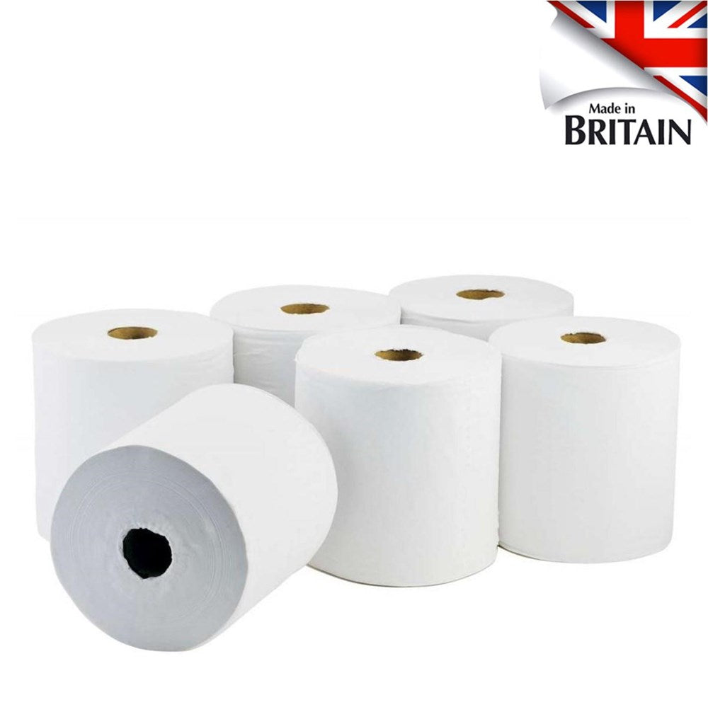 Centre Feed White Roll Two Ply. Click For Offers