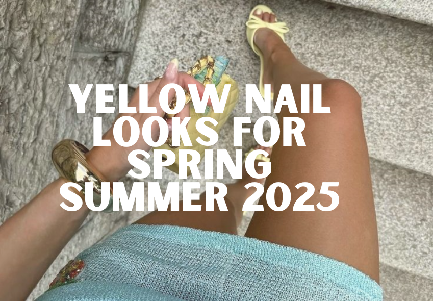 Pure Nails' Yellow Nail Looks blog featured image of a girl wearing pastel clothes
