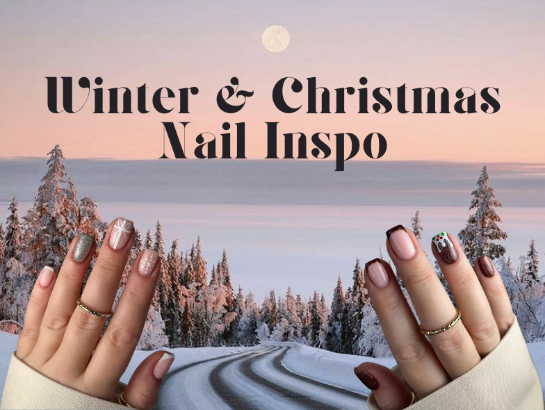 Customer submitted image displaying their use of Halo's gel nail polish Christmas range