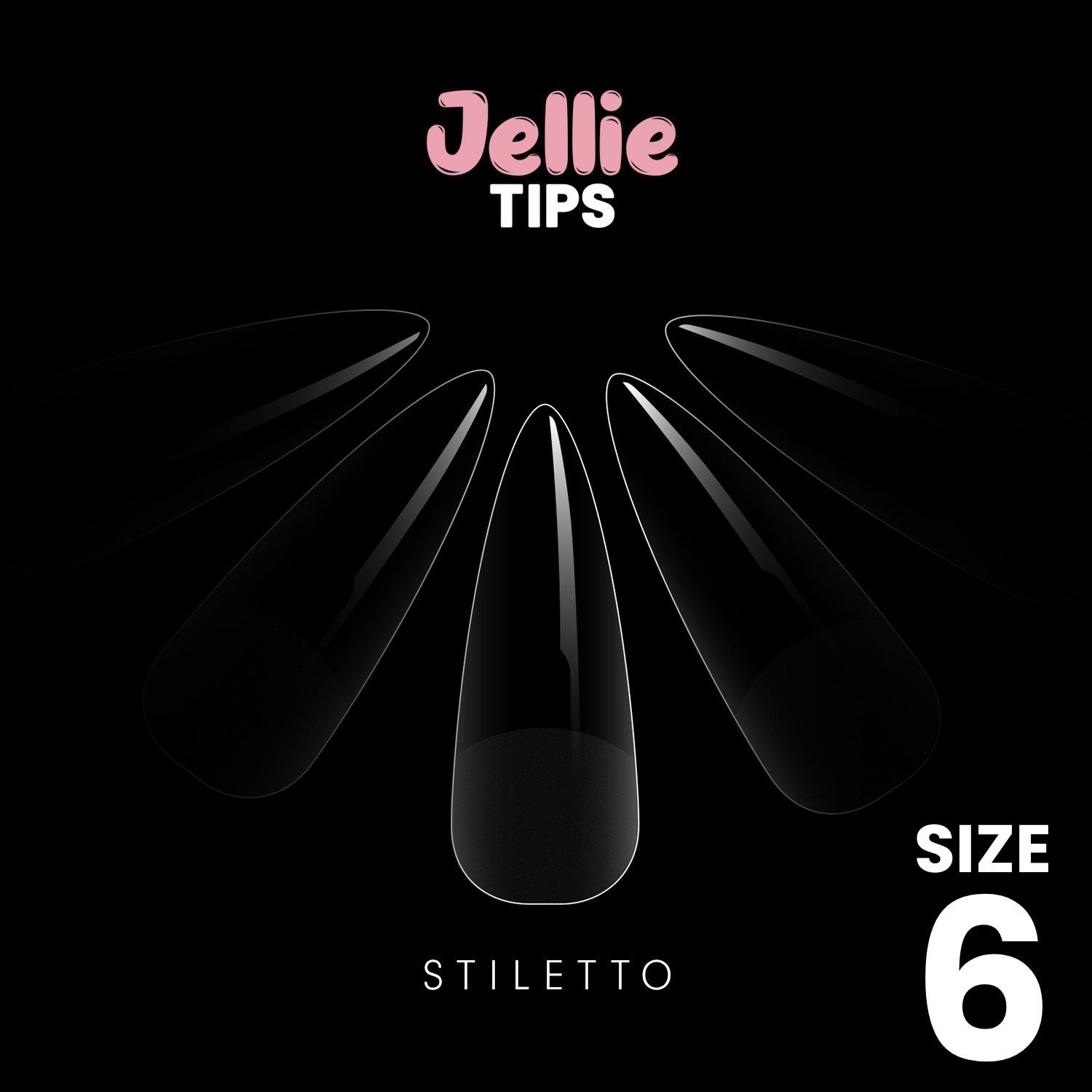 Halo Jellie Nail Tips Stiletto