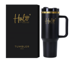Halo Black and Gold Tumbler