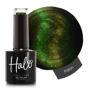 Product image of Pure Nails' HEMA-Free Halo glitter gel polish in shade 'Potion' 