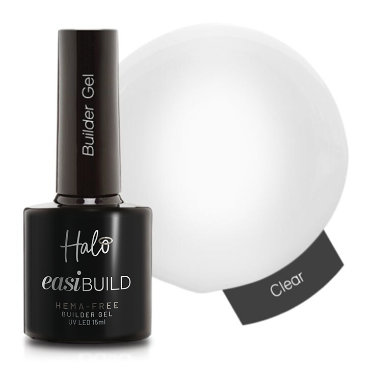 Black Halo easiBUILD gel bottle with a white background