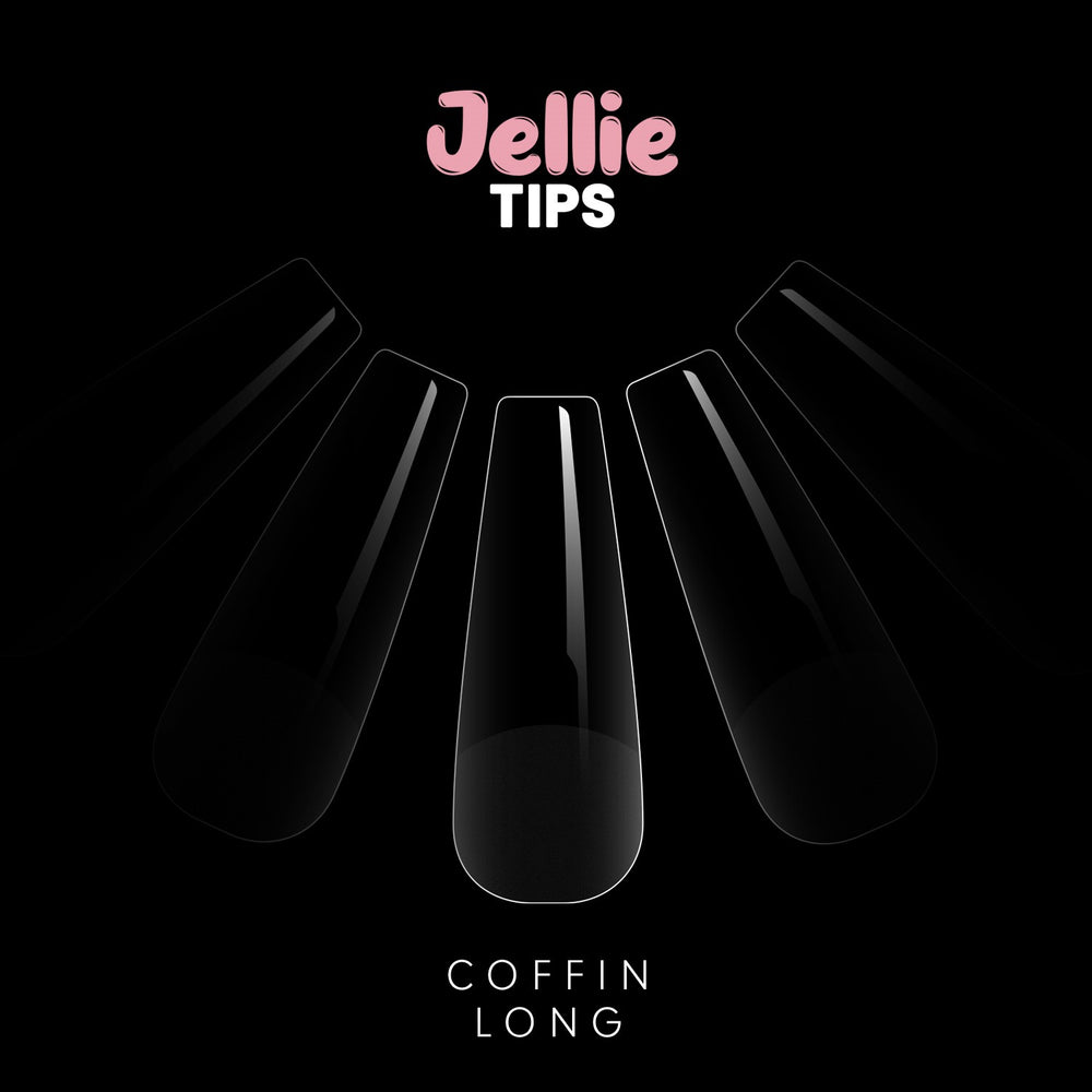 Halo Jellie Nail Tips Coffin Long