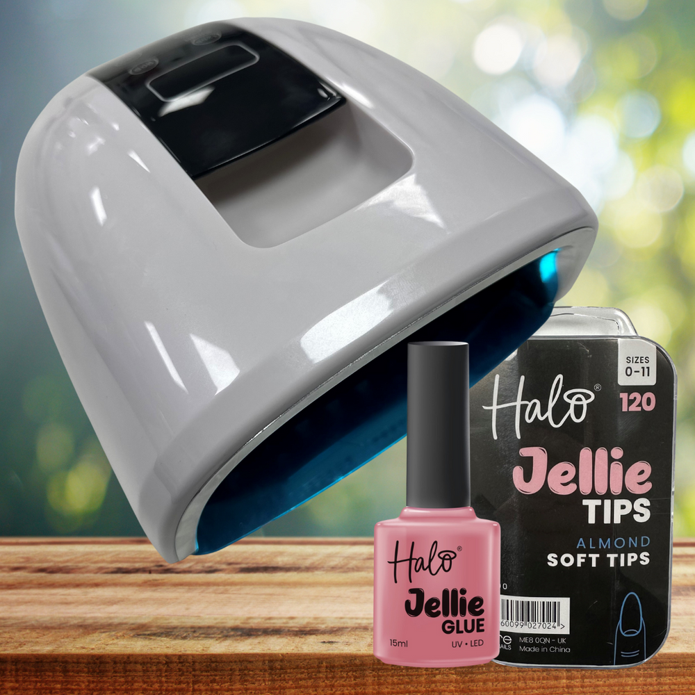 Rechargeable Cordless UV/LED Lamp (PLUS FREE Jellie Tips & Glue!)