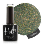 Product image of Pure Nails' Halo HEMA-Free glitter gel polish in shade 'Fireflies'