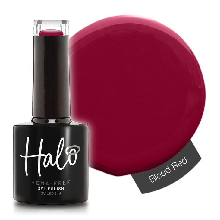 Product image of Pure Nails' HEMA-Free Halo gel nail polish in shade 'Blood Red'