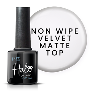 Halo Gel Polish 15ml Velvet Matte Top (Non Wipe)