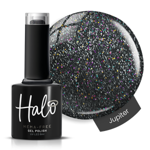 Product image of Pure Nails' Halo glitter gel polish in shade 'Jupiter' 