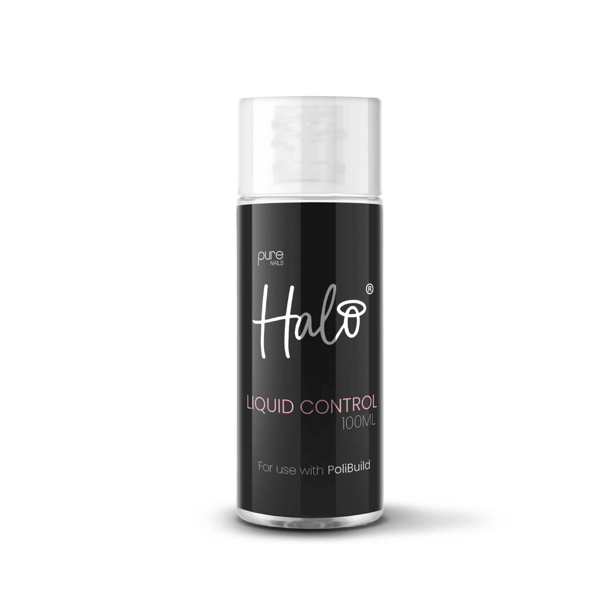Halo Liquid Control can on a white background