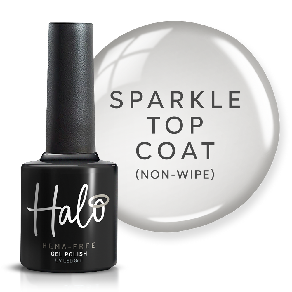 Halo Gel Polish 8ml Sparkle Top Coat Non-Wipe