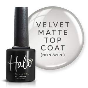 Halo Gel Polish Velvet Matte Top (Non Wipe)