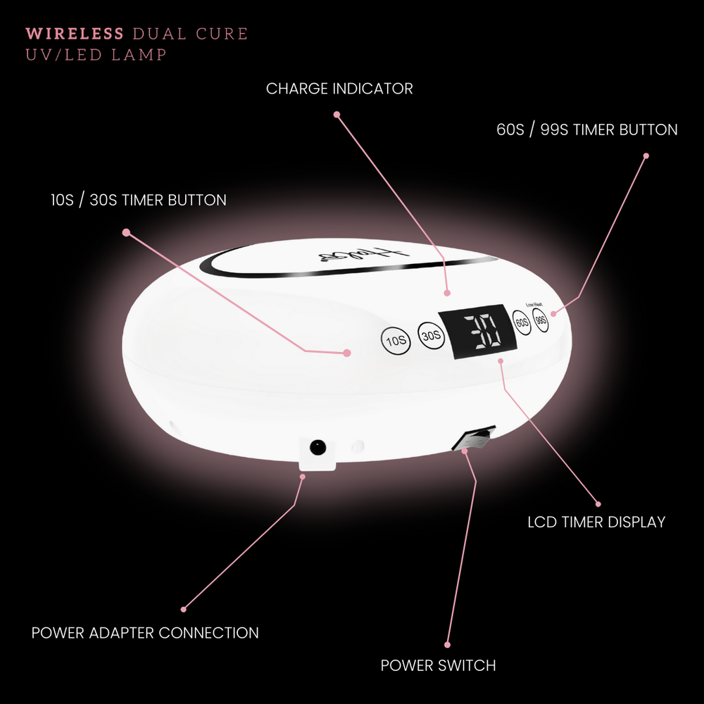Halo LED Advanced Lamp - White & Black (Wired)