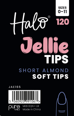 
            
                Load image into Gallery viewer, Halo Jellie Nail Tips Short Almond, Sizes 0-11, 120 Mixed Sizes
            
        