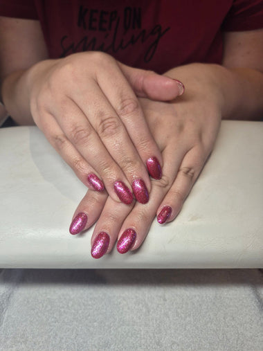 Magenta Sparkle Halo Gel Polish PLUS