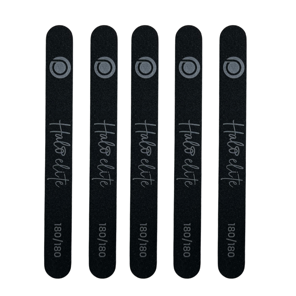 Halo Elite  Black Straight File 180/180 - 5 pack: Click For Offers