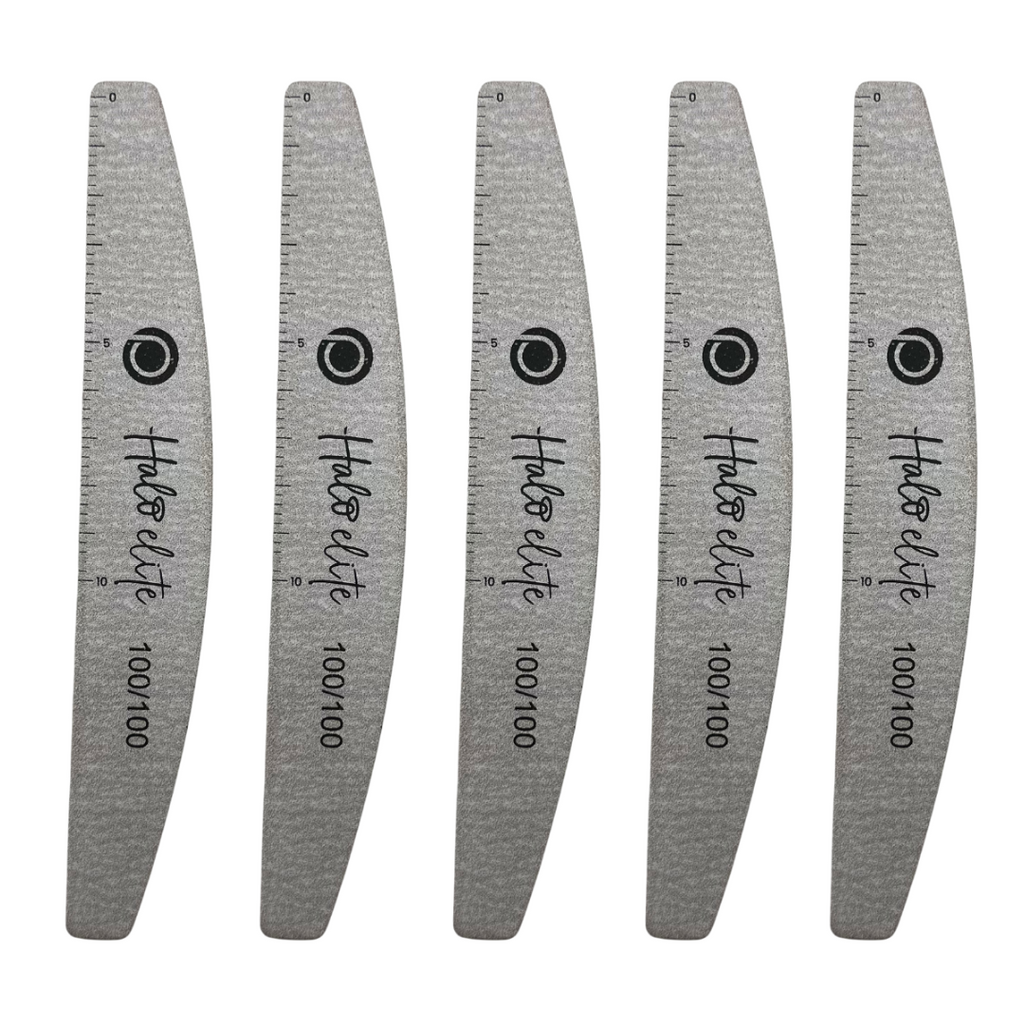 Halo Elite Half Moon Zebra Files 100 100 5 pack