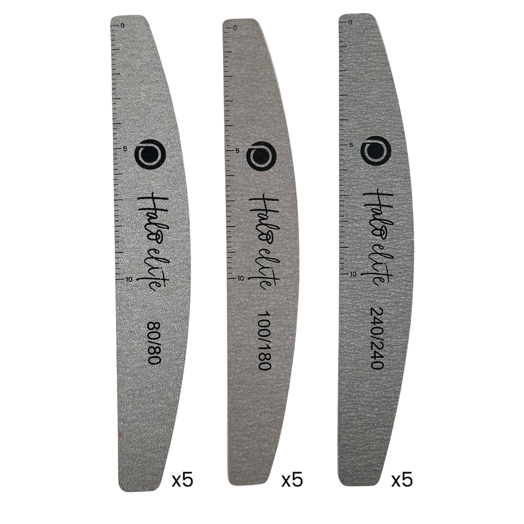 Halo Elite Half Moon Zebra Pack 5 x 80 80 5 x 100 180 5 x 240 240 = 15 pack