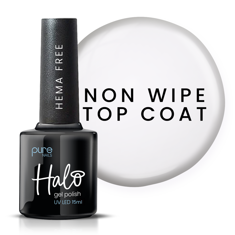 Halo Gel Polish 15ml Hema Free Top Coat (Non Wipe)