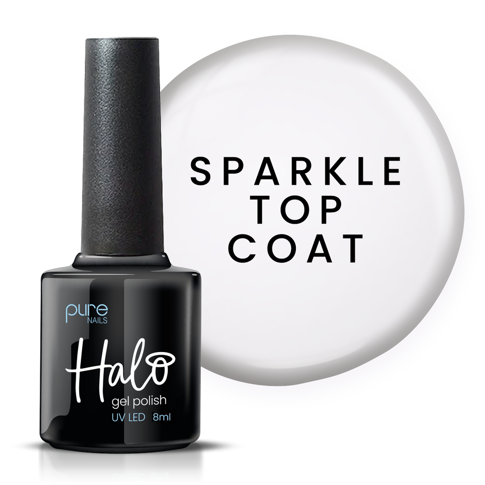 Halo Gel Polish 8ml Sparkle Top Coat Non-Wipe