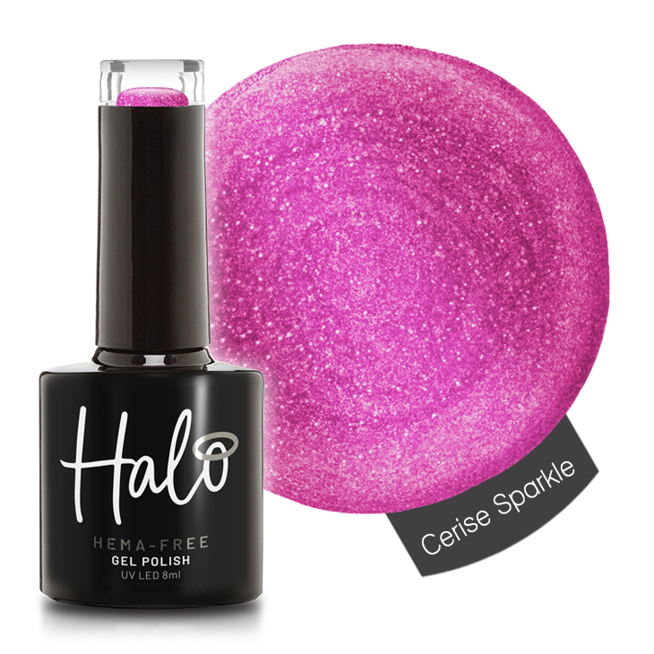 Halo Gel Polish 8ml Cerise Sparkle