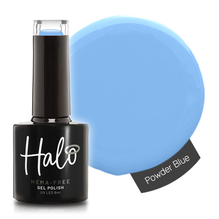 Product image of Pure Nails' HEMA-Free Halo gel polish in shade 'Powder Blue' 