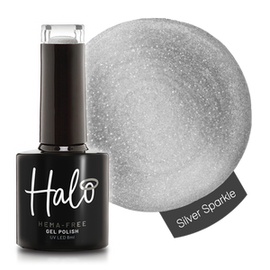 Halo Gel Polish 8ml Silver Sparkle