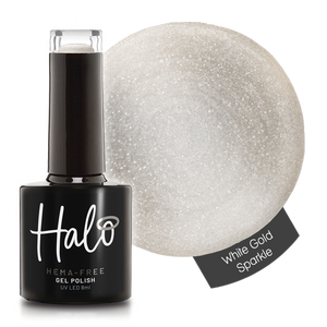 Halo Gel Polish 8ml White Gold Sparkle