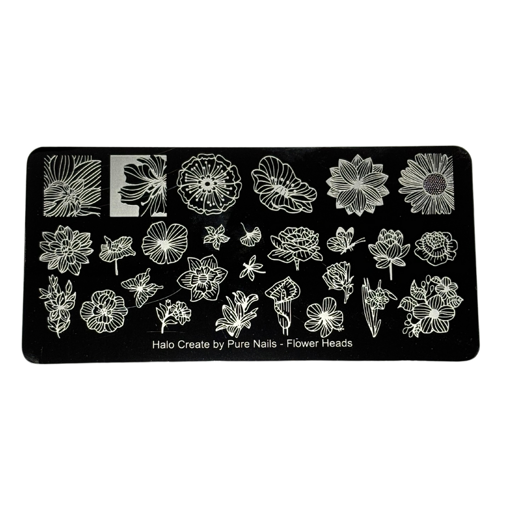Halo Create Stamping Plate Flower Heads