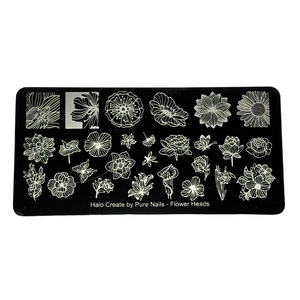 Halo Create - Stamping Plate - Flower Heads