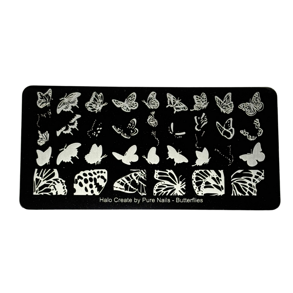 Halo Create Stamping Plate Butterflies