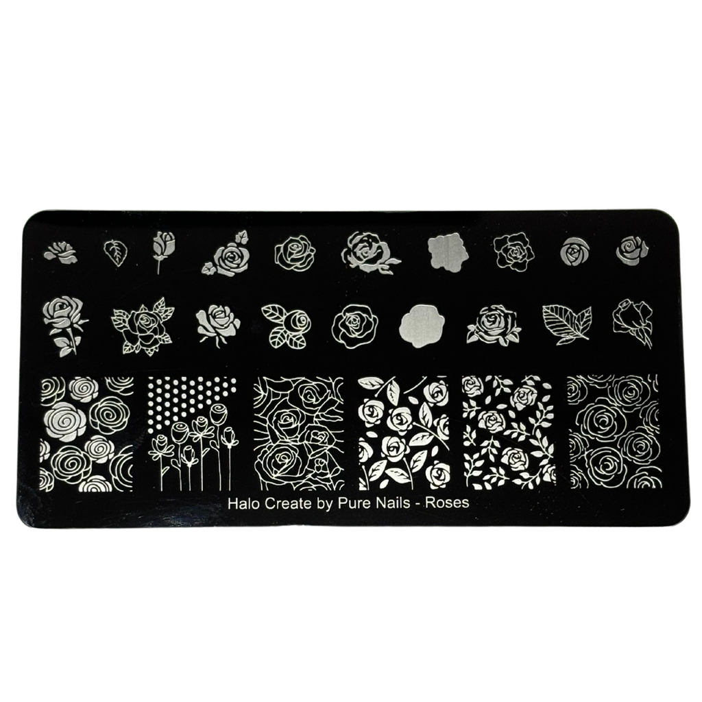 Halo Create Stamping Plate Roses