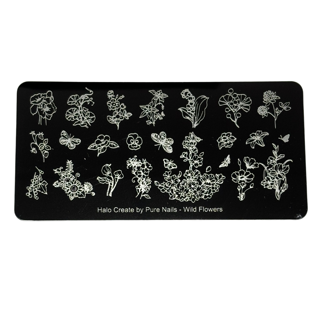 Halo Create Stamping Plate Wild Flowers