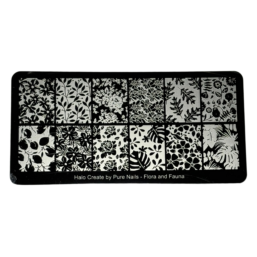 Halo Create Stamping Plate Flora Fauna