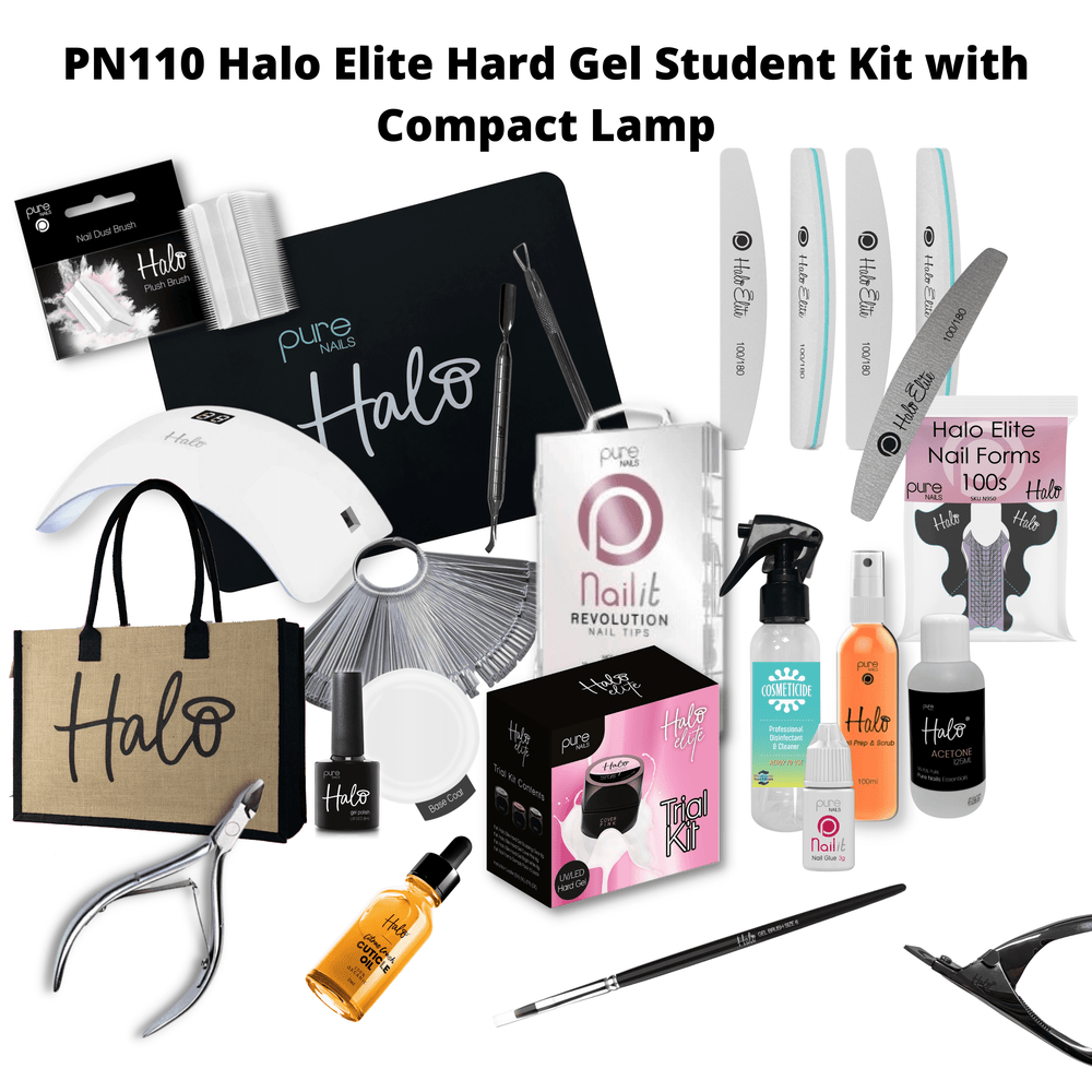 Halo Elite Hard Gel Student Kit with Compact Lamp
