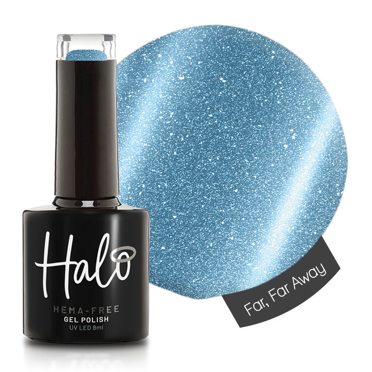 Product image of Pure Nails' HEMA-Free Halo glitter gel polish in shade 'Far, Far Away'