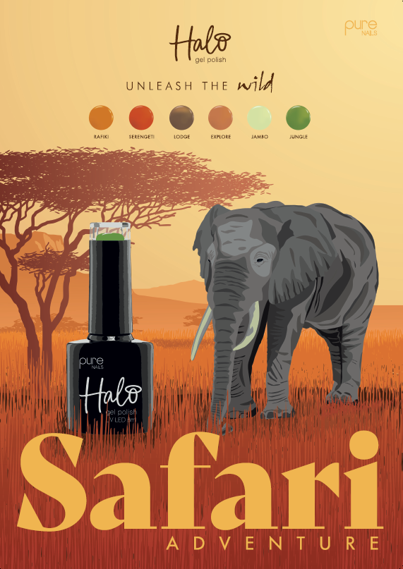 Halo Gel Polish Safari Adventure A2 Poster