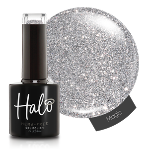 Product image of Pure Nails' Halo HEMA-Free glitter gel polish in shade 'Magic'