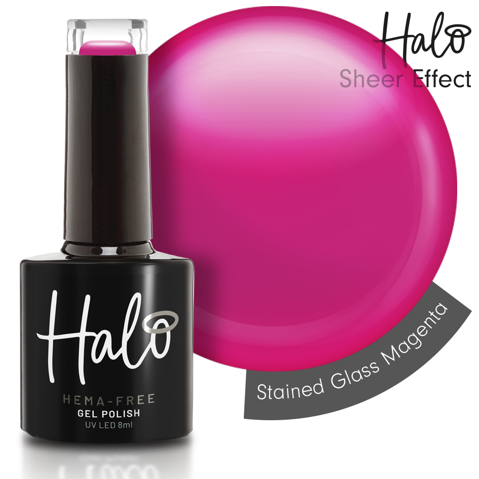 Halo Gel Polish 8ml Stained Glass Magenta