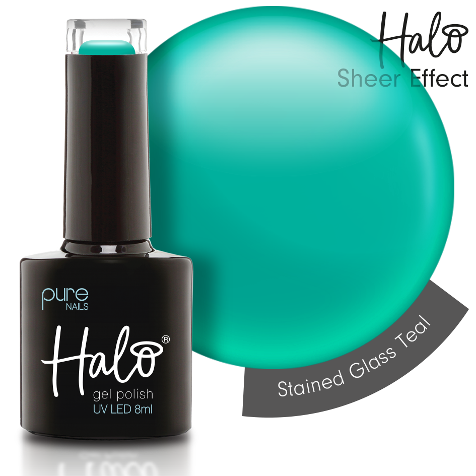 Halo Gel Polish 8ml Stained Glass Teal