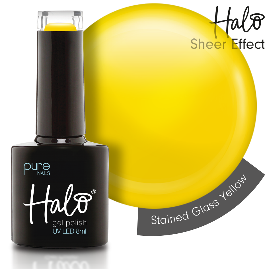 Halo Gel Polish 8ml Stained Glass Yellow