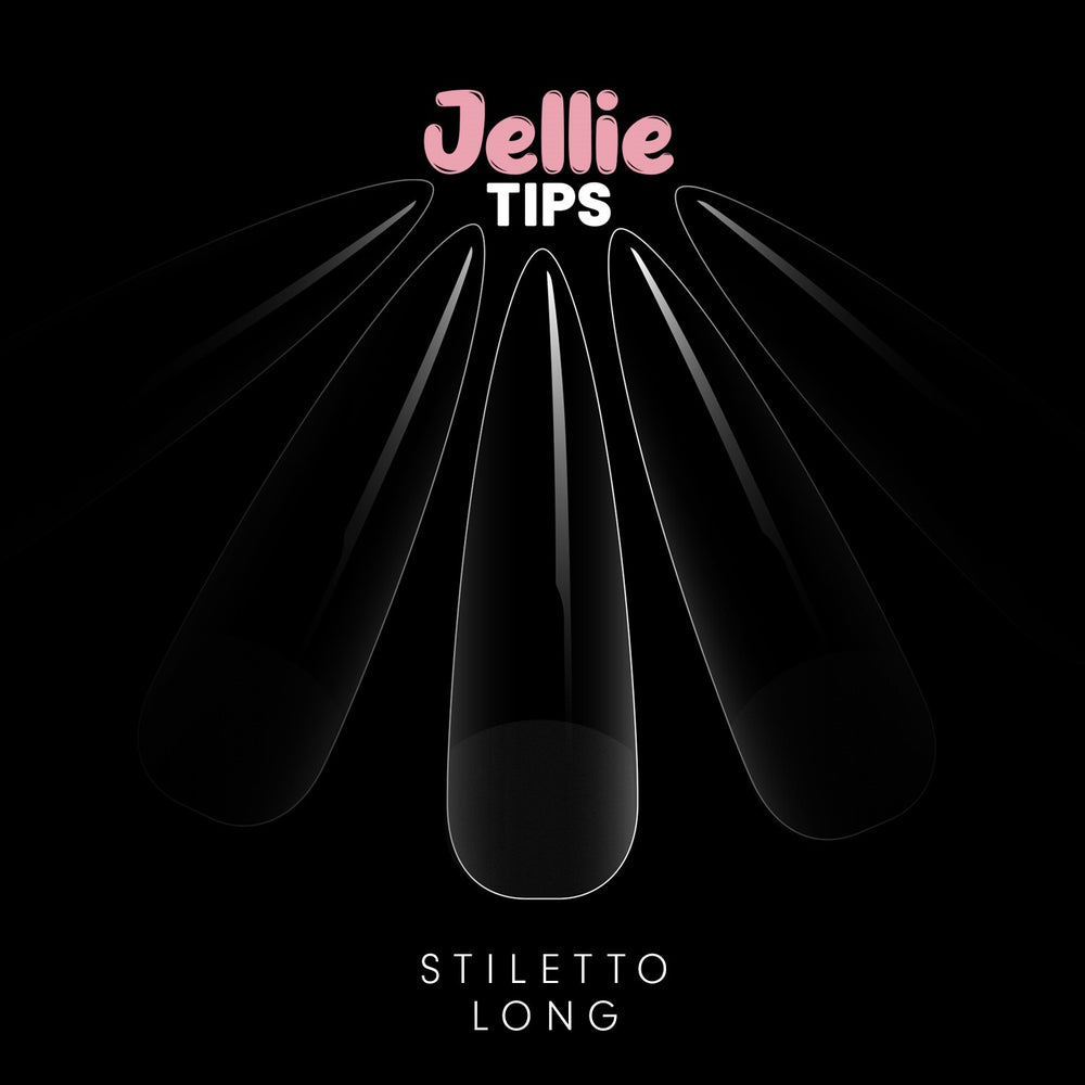 Halo Jellie Nail Tips Stiletto Long