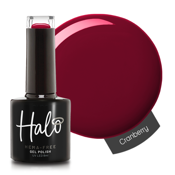 Product image of Pure Nails' HEMA-Free Halo gel polish in shade 'Cranberry'