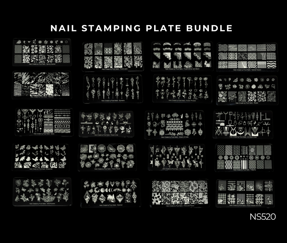 Halo Create - Stamping Plate Bundle NS500/NS519 - 20 Plates