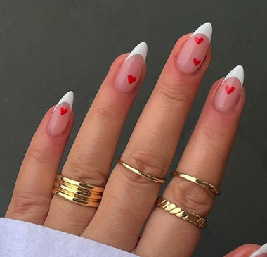 clear hard gel on nails