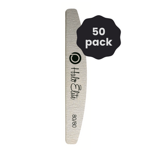 Halo Elite File Zebra Half Moon File 80/80 grit - individually wrapped - pack of 50: Click for offer