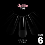Halo Jellie Nail Tips Coffin Long, Sizes 6, 50 One Size