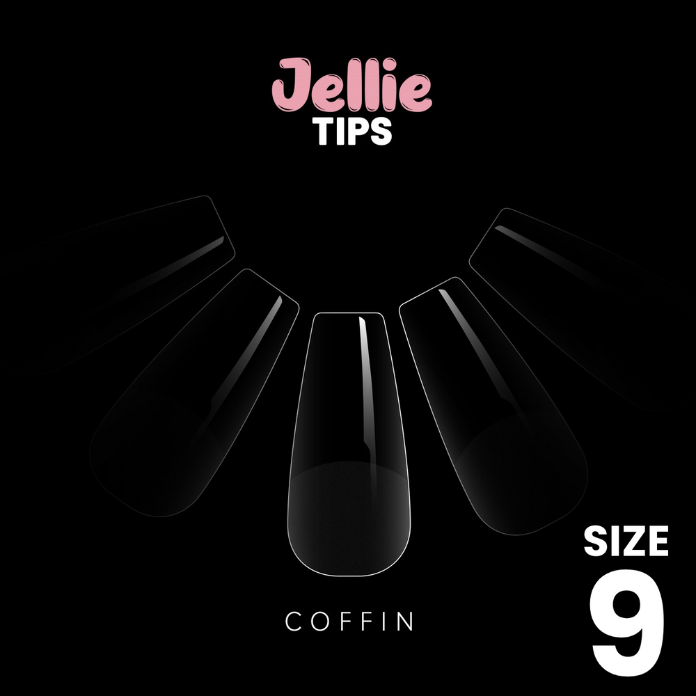 
            
                Load image into Gallery viewer, Halo Jellie Nail Tips Coffin, Sizes 9, 50 One Size
            
        